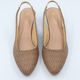 Champagne Net Slingbacks