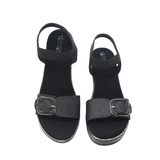 Glitter Buckle Wedges