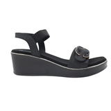 Glitter Buckle Wedges