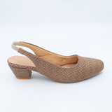 Champagne Net Slingbacks