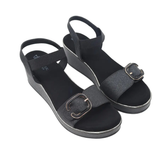 Glitter Buckle Wedges