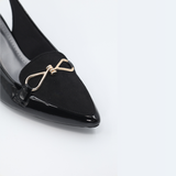 Velvet Noir Slingback Mules