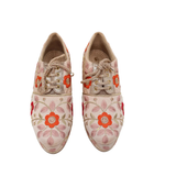 Peach Blossom Embroidered Pumps