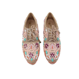 Peach Floral Wedding Shoes