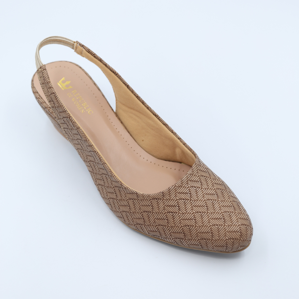 Champagne Net Slingbacks