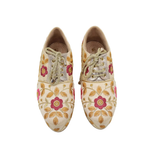 Golden Regalia Embroidered Pumps