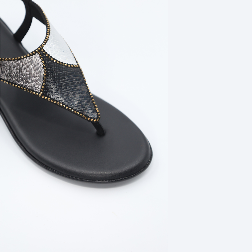 Onyx Charm Sandals